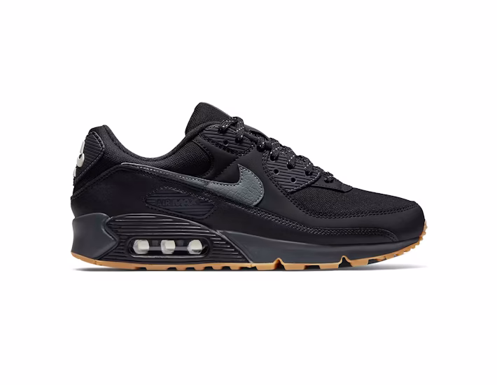 Nike Air Max 90 Black Smoke Grey Gum