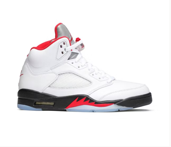 Air Jordan 5 Retro Fire Red (Silver Tongue)