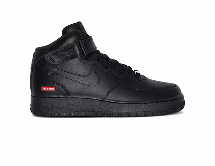 Nike Air Force 1 Mid Supreme Black