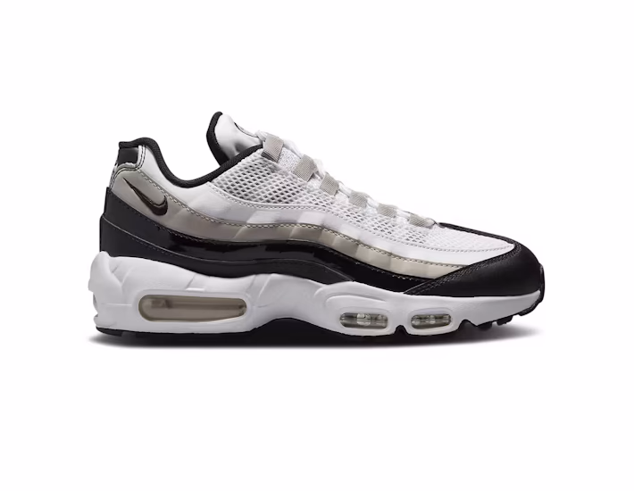 Nike Air Max 95 White Light Iron Ore Black Patent