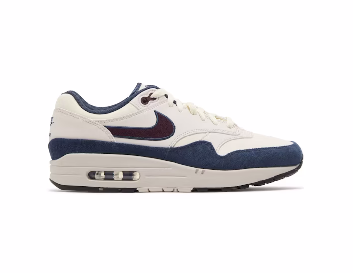 Nike Air Max 1 Coconut Milk Burgundy Crush Navy