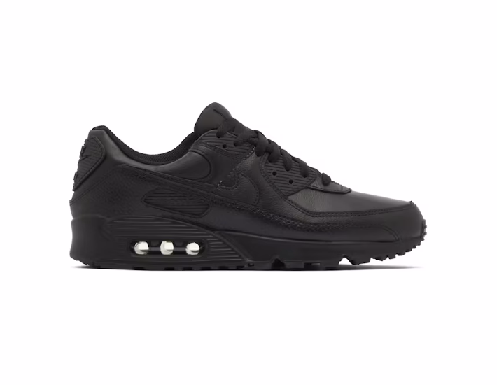 Nike Air Max 90 Triple Black Leather 2020