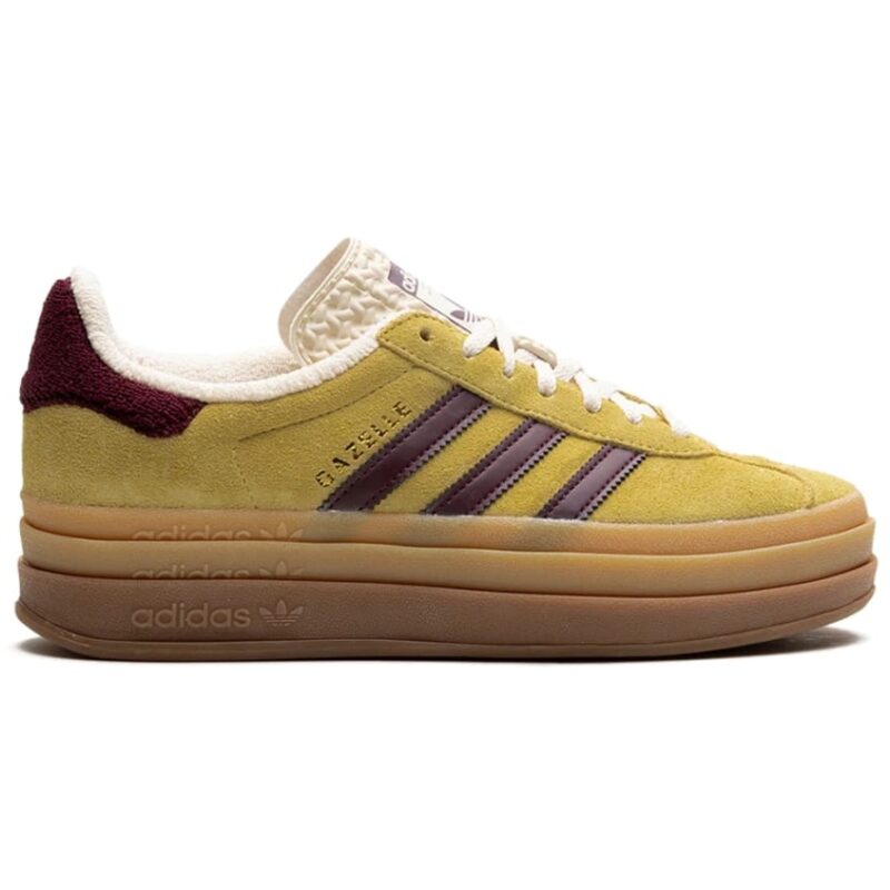 Adidas Gazelle Bold "Yellow Burgundy"