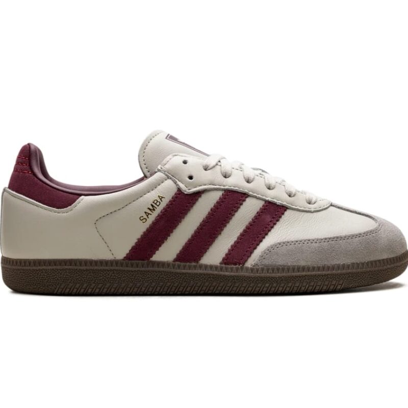 Adidas Samba "Putty Grey Maroon"