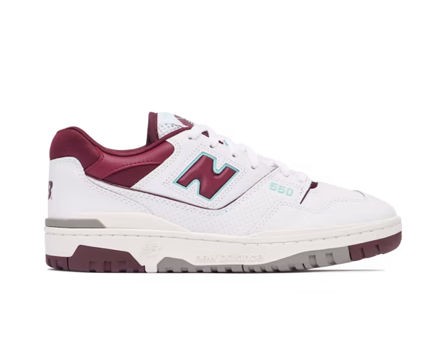 New Balance 550 Burgundy Cyan