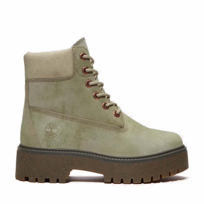 Timberland Stone Street 6 Inch Platform Boot Women - Light Green