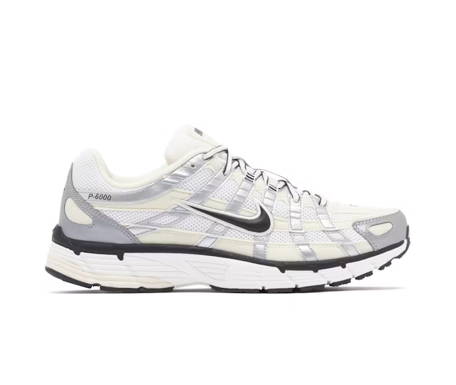Nike P-6000 Coconut Milk Metallic Silver
