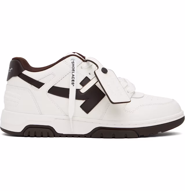 Off-White White & Brown Out Of Office Sneakers