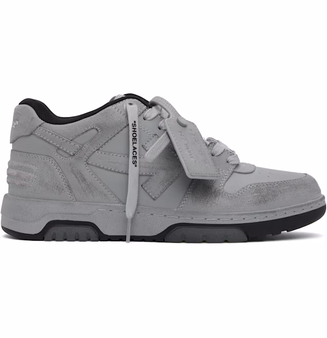 Off-White Gray Out Of Office Vintage Leather Sneakers
