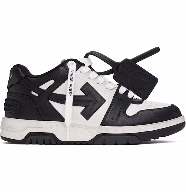Off-White Black & White Out Of Office Vintage Leather Sneakers