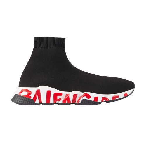 Balenciaga Speed Trainer Graffiti - Black Red